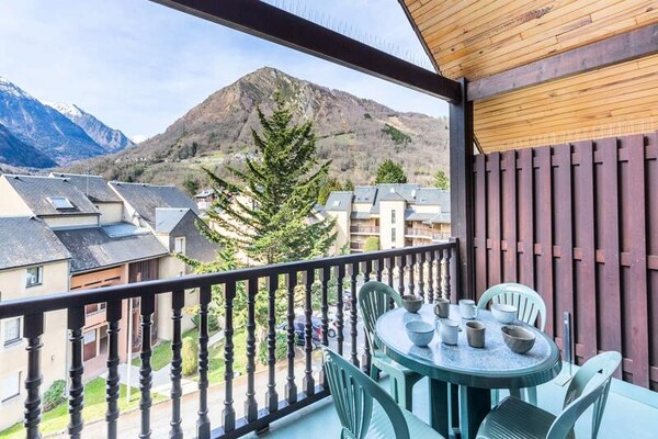 Ruim duplex appartement voor 9 personen bij de thermen van Saint-Lary - thumbnail 6