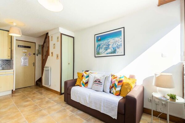 Knus duplex appartement voor 4 personen nabij centrum en skilift in St Lary - thumbnail 2