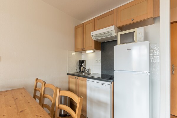 Appartement 36m² aan de piste in Orcières, 6 personen, balkon & zwembad - thumbnail 5