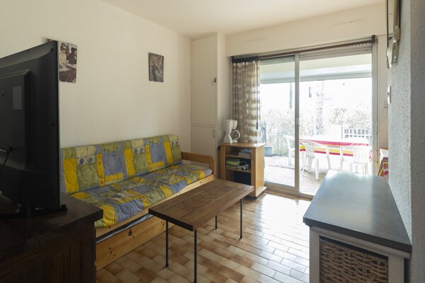 Licht appartement in Agde met zwembad, 1 km van strand en centrum - thumbnail 5