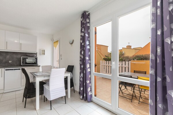 Licht appartement met tuin en zwembad, op 1 km van strand en centrum Agde - thumbnail 5