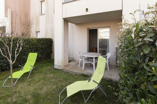 Licht appartement op 200m van strand met zwembad in Agde - thumbnail 4