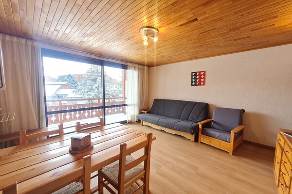 Appartement 3P6 op de piste in Les Deux Alpes met balkon - thumbnail 2
