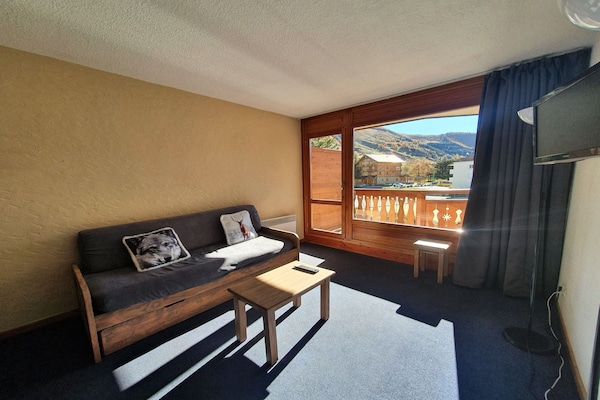 Plein Sud C: knus appartement op 50 meter van de piste in Les Deux Alpes - thumbnail 4