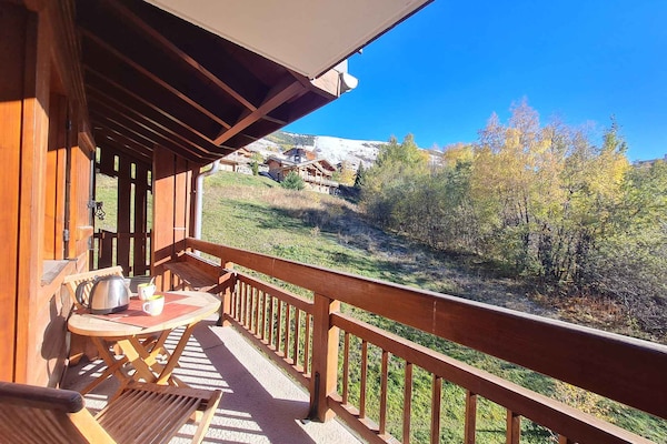 Rustiek appartement voor 8 pers. direct aan de piste in Les Deux Alpes - thumbnail 6