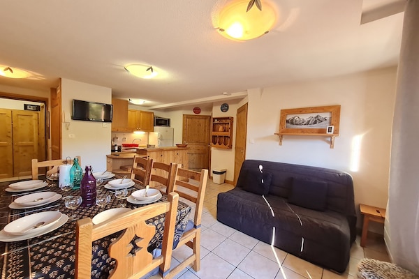 Rustiek appartement voor 8 pers. direct aan de piste in Les Deux Alpes - thumbnail 2
