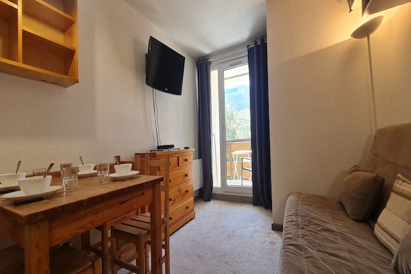 Aan de piste: Charmant appartement in Les Deux Alpes voor 4 personen - thumbnail 2