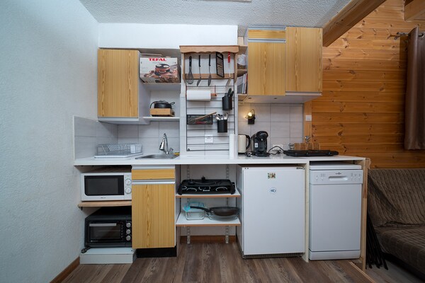 Le Schuss IV – Piste-appartement voor 4 personen op 30 meter van de skilift - thumbnail 2