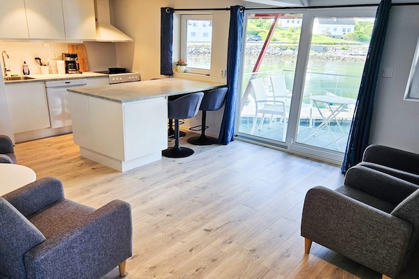 Aan de piste: Comfortabel appartement in Sørbøvåg voor 4 personen - thumbnail 6