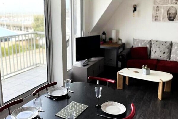 Panoramisch zeezicht appartement vlakbij strand Quiberon - thumbnail 5