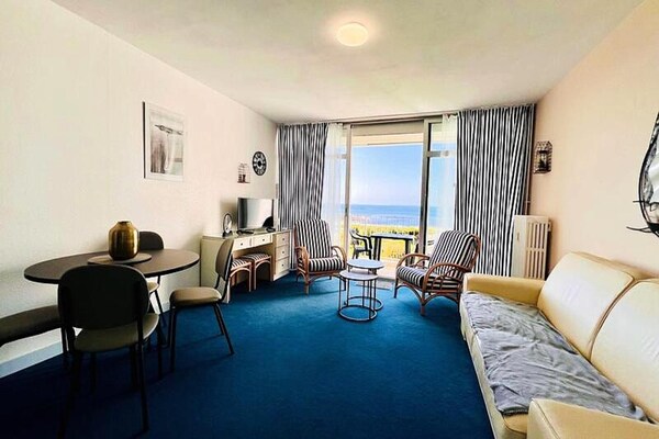 Studio met panoramisch zeezicht op Belle Île en Houat in Quiberon - thumbnail 1