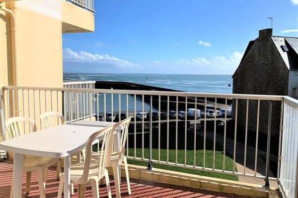 Studio met zeezicht en loggia op loopafstand van de kust in Quiberon - thumbnail 5