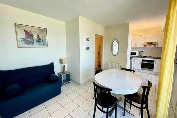 Sea view studio met mezzanine in Quiberon, 50 meter van het strand - thumbnail 2