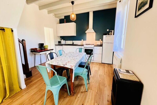 Gerenoveerd appartement met tuin op 600m van het strand in Quiberon - thumbnail 4