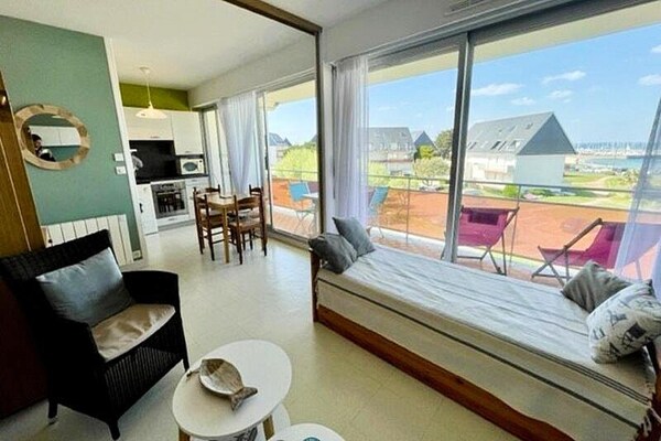 Gezellig studio-appartement met zeezicht in Quiberon, vlakbij het strand - thumbnail 3