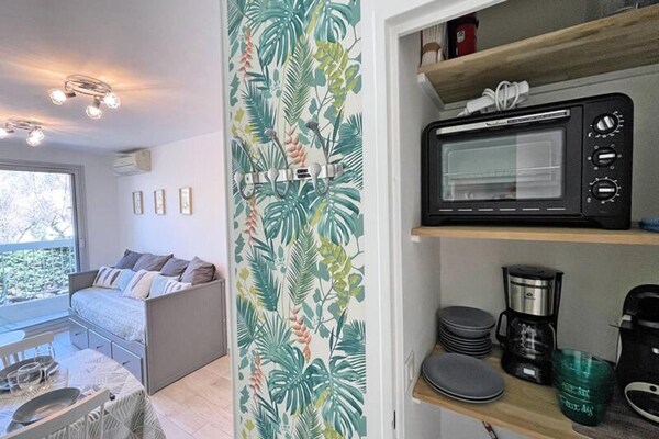 Knus appartement met balkon in centrum Sainte-Maxime, 400m van strand - thumbnail 5