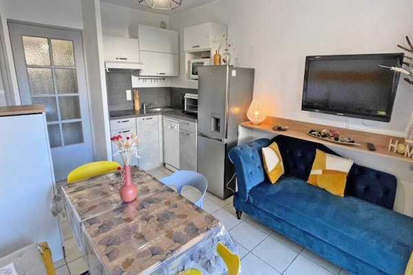 Knusse studio met terras en parkeren, op 300m van het strand in Sainte-Maxime - thumbnail 2