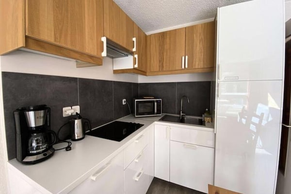 Appartement aan de piste in Les Deux Alpes, tegenover Jandri-lift - thumbnail 5