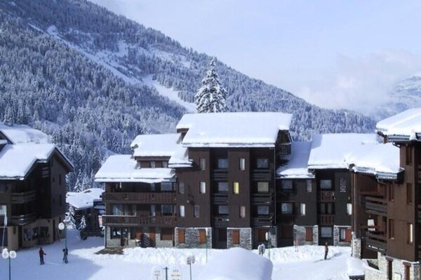 Knus studio-appartement direct aan de piste in Les Avanchers Valmorel - thumbnail 1