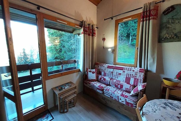 Résidence Cheval Blanc G: 5-persoons appartement op 20 meter van de piste - thumbnail 3