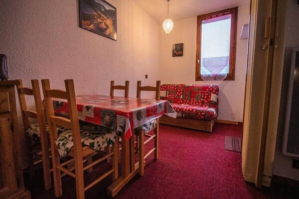 Knus appartement op de begane grond in Valmorel, 100m van de piste - thumbnail 1