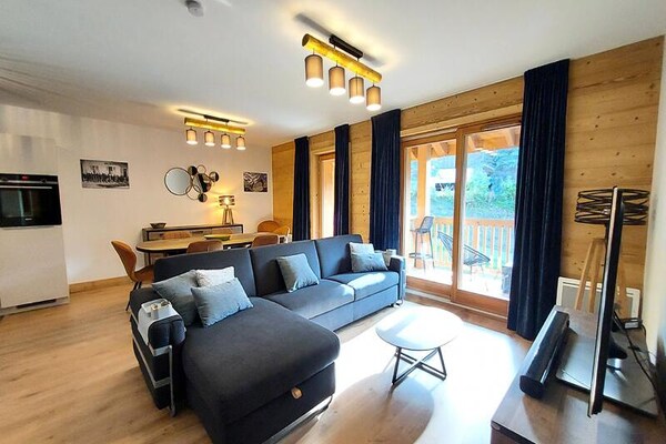 Ski-in, ski-out appartement op 50m van de piste met panoramisch uitzicht - thumbnail 1