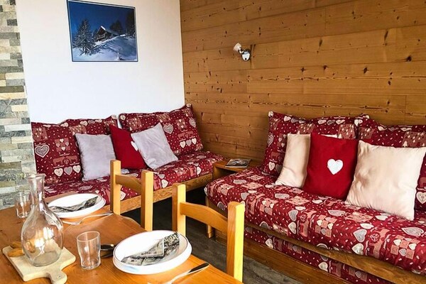 Ski-in-ski-out appartement voor 5 personen in Valmorel met uitzicht op de vallei - thumbnail 4