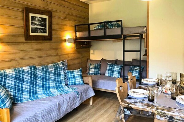 Appartement 5 pers. aan de voet van de piste in Les Avanchers Valmorel - thumbnail 2