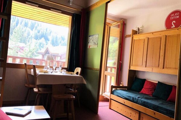 Knusse studio voor 5 personen aan de voet van de pistes in Valmorel - thumbnail 6