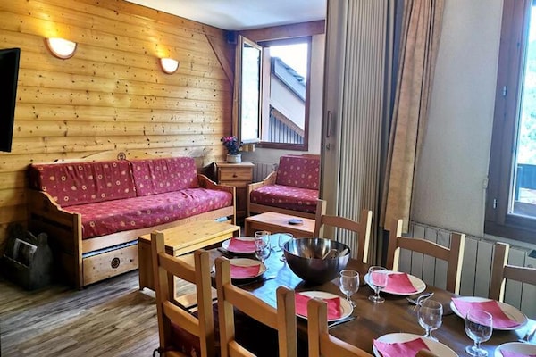 Ruim 8-persoons appartement met balkon op 5 minuten van de piste in Valmorel - thumbnail 4