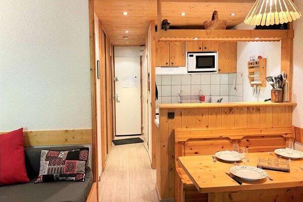 Knus appartement 3 sterren direct aan de piste in Les Avanchers Valmorel - thumbnail 6