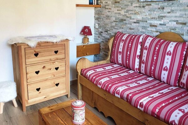 Knus appartement voor 4 personen, 2 minuten van de piste in Les Avanchers Valmorel - thumbnail 2