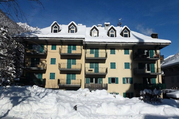 Duplexappartement in het hart van Chamonix met panoramisch uitzicht op de Mont Blanc - thumbnail 6