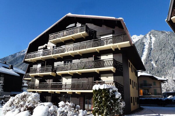 Compact 2-sterren appartement in hartje Chamonix, 20m², 3 pers. - thumbnail 1