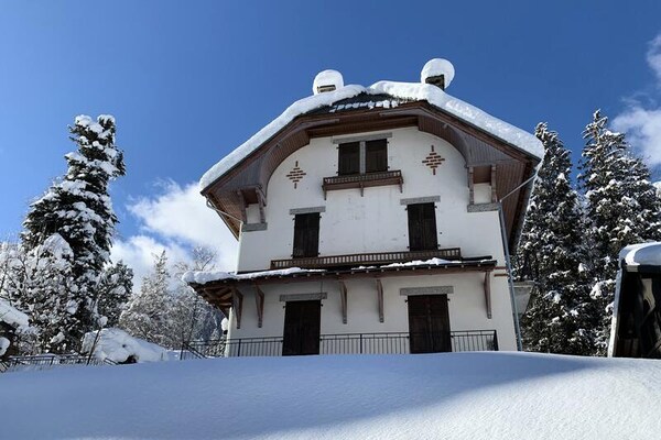 Appartement met privétuin en Mont-Blanc uitzicht, op 150m van de gondel - thumbnail 1