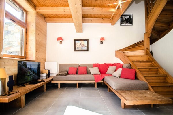 Chalet aan de voet van Brévent met panoramisch uitzicht op de Mont Blanc - thumbnail 2