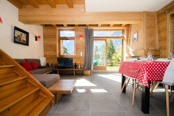 Chalet aan de voet van Brévent met panoramisch uitzicht op de Mont Blanc - thumbnail 3