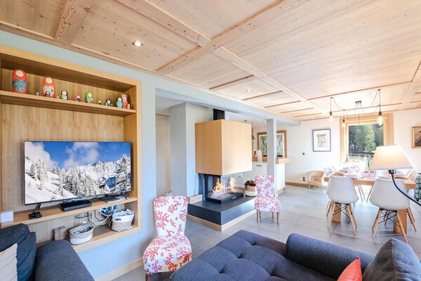 Résidence Sixtine: Luxe chalet met Mont-Blanc panorama in Chamonix - thumbnail 5