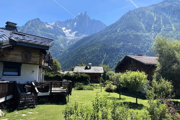 Half-chalet met panoramisch uitzicht in Les Praz, Chamonix – 8 pers. - thumbnail 3
