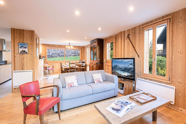 Ruim chalet voor 6 met sauna en tuin vlakbij centrum Chamonix - thumbnail 6