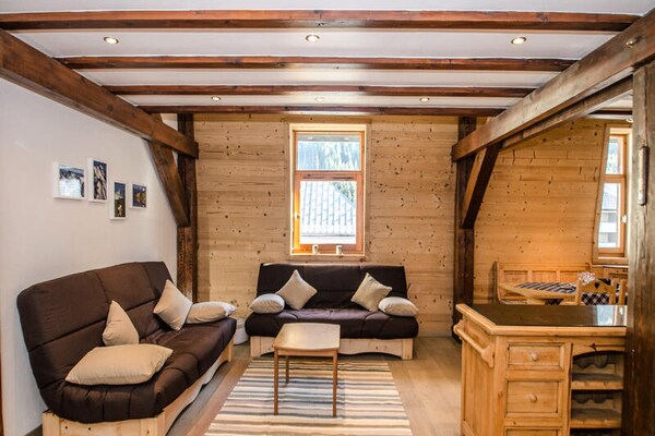 Ruim duplexappartement op 86m van bushalte in Chamonix - thumbnail 4