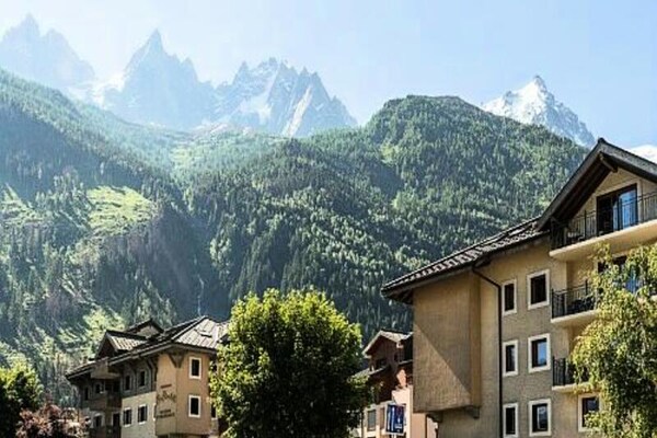 Résidence La Ginabelle: 4-kamerappartement voor 8 personen in het hart van Chamonix - thumbnail 1