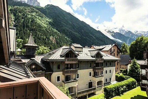 Résidence La Ginabelle: 4-kamerappartement voor 8 personen in het hart van Chamonix - thumbnail 3