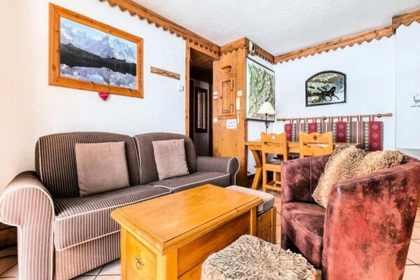 Knus 3-kamerappartement in het hart van Chamonix vlakbij de Mont Blanc - thumbnail 4