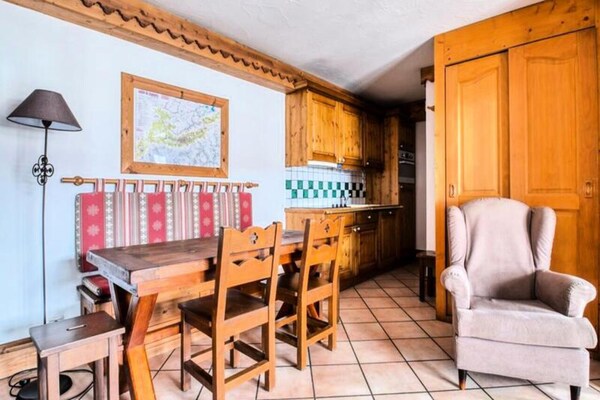 Authentiek 3-kamerappartement in het hart van Chamonix voor 6 personen - thumbnail 4