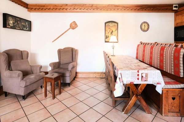 Appartement 6 pers. in Chamonix met zwembad, sauna & zicht op Mont-Blanc - thumbnail 5