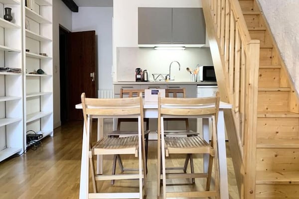 Historisch appartement met mezzanine in hartje Grenoble, vlakbij Place Vaucanson - thumbnail 4