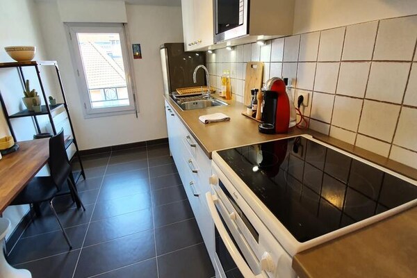 Modern appartement in historisch hart Grenoble, vlakbij Bastille - thumbnail 6