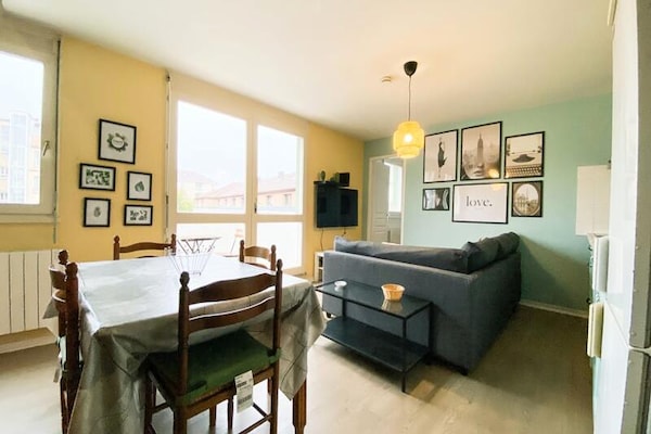 Ruime duplex voor 5 personen met balkon nabij centrum Grenoble - thumbnail 3