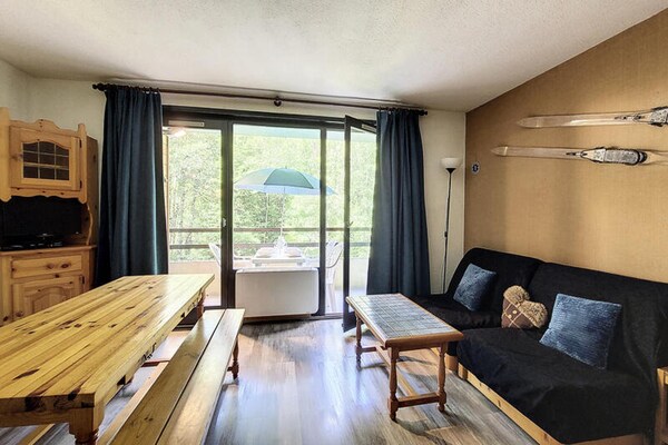 Knusse studio voor 6 personen op 30 meter van de piste in Saint Jean d'Aulps - thumbnail 2
